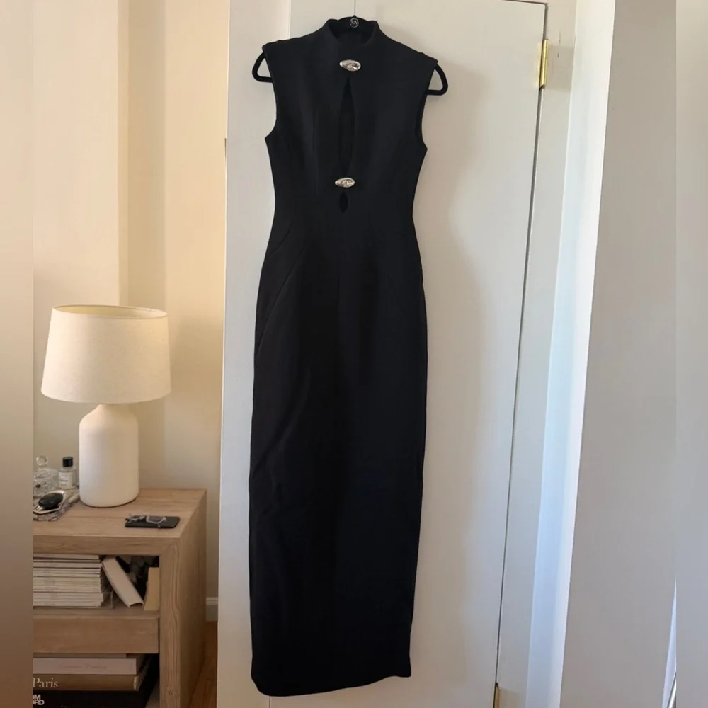 Meshki Michelle Cut Out Maxi Dress - Black - NWT - Picture 7 of 10
